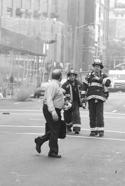Manholes explode on Hudson Street