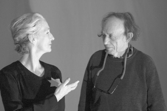 Kathleen Chalfant and director Frederick Wiseman