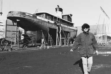 Mom (pamela) Restores Historic Tugboat in City