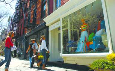 boutiques and bistros