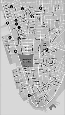 map to guide city hotspots and events