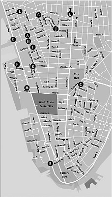 map to guide city hotspots and events