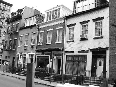 MacDougal Street’s historic federal-style buildings