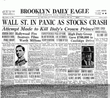 Wall St.’s crash