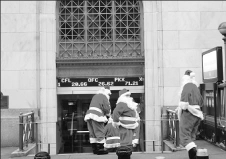 Spreading cheer on Wall St. 1 santababy-2009-01-01_z