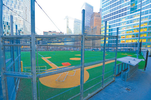 The Battery Park City Authority has sped up its timetable for reopening the neighborhood fields.   Downtown Express photo by Terese Loeb Kreuzer