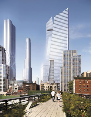 The High Line will be extended to 34th Street, providing access to Hudson Yards.  Courtesy of Related Companies and Oxford Properties 