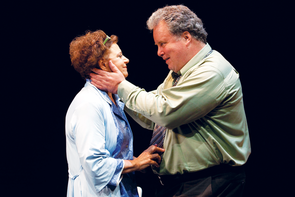 Off-Off the beaten path 2 Photo by Robert J. SafersteinKathryn Kates and Adam LeFevre, from Josh Koenigsberg’s “Herman Kline’s Midlife Crisis.” Koenigsberg’s “The Mnemonist of Dutchess County” opens Feb. 8.