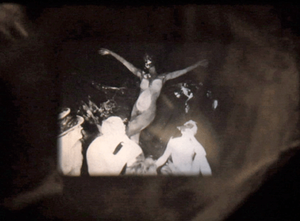 Image courtesy of Boo-Hooray GalleryA still, from “Christmas on Earth” (double-projected 16mm film, 1963).