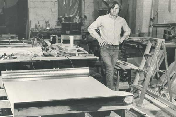 Peter Ballantine in 1976 in his studio on Greene St. near Houston St.   Photo by James Dearing