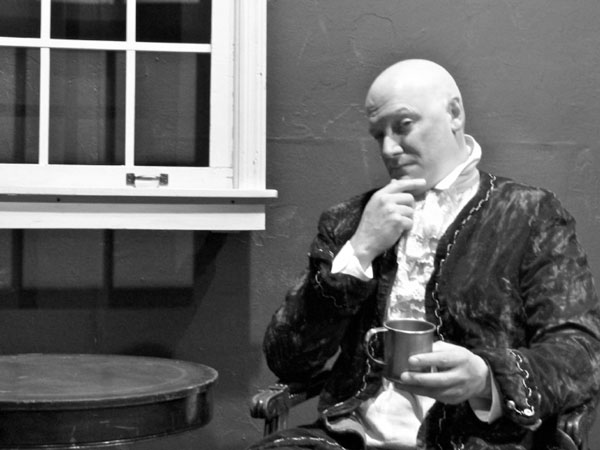 From Boston to Battery Park 1 “Revolt! Death! And Taxes!” finds solo performer Zero Boy plumbing the depths of Sam Adams, revealing him to be much more than a mere beer(maker). Photo by Victoria Lin Chong
