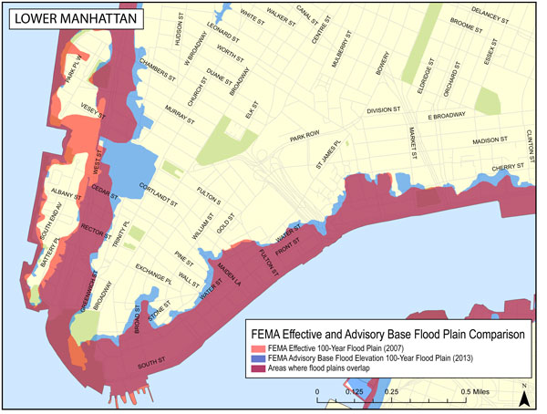 Manhattan Flood Zone Map New Flood Insurance Map Looks Good For Battery Park City | Amnewyork