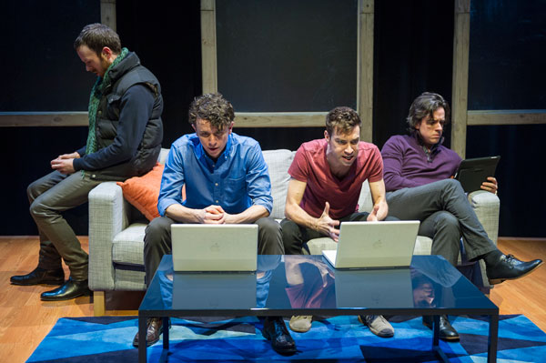 JACOB J. GOLDBERG Jimmy King, Aaron Rossini, Karl Gregory, and Craig Wesley Divino in “From White Plains.”  
