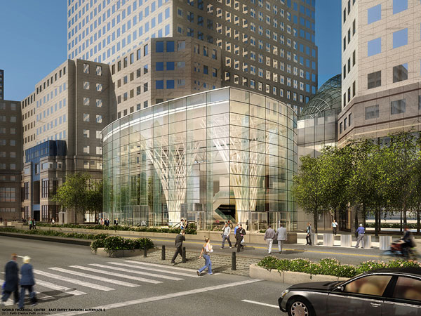 Rendering of the new entrance to Brookfield Place.