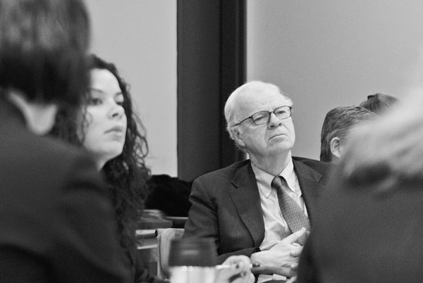 Photo by Terese Loeb Kreuzer Landmarks Chairperson Robert Tierney listened during testimony last week about the Bialystoker Center and Home on the Lower East Side.