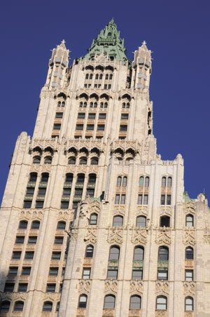 The Woolworth Building.