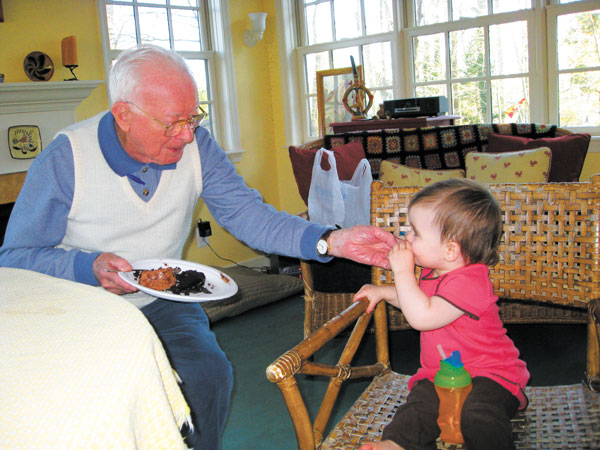 Love from grandparent caregivers lasts a lifetime 2 Photo by Maja T. Castillo, MD Castillo’s daughter Marcella, with her great-grandfather.