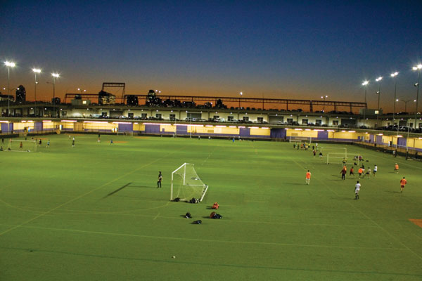 Lights on  |The lights at Pier 40 blazed to life on the ball fields last week, after being run on a generator since they were knocked out in Hudson River Park during Superstorm Sandy. The pier ball fields are used more than 200,000 times a year by athletic leagues, and the power-up comes just in time for the first Little League game of the season on April 6. “It’s such a relief to have power back at the beginning of our Spring season — just in time for baseball.” Hudson River Park Trust’s president Madelyn Wils said in a statement. The park is currently on a rented transformer but hopes to bring other parts back onto the grid in May. It will have to rebuild its entire substation because it cannot be repaired. -- Courtesy of Hudson River Park Trust 