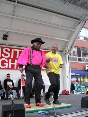 Photo courtesy of Visiting Neighbors Jim and Danny, performing at last year’s Senior Talent Show. This year’s Visiting Neighbors Chelsea Day Festival happens on Sat., April 27. For info: 212-260-6200 or visitingneighbors.org. See p. 15.