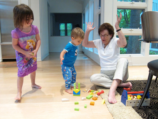 Love from Grandparent Caregivers Lasts a Lifetime 2 Photo by Maja T. Castillo, MD “Doc” (aka Joy Klippel) enjoys the benefits of being a great-grandma, with Castillo’s twins Isadora and Gaetano.