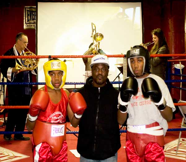 Photo by Samir Boxing is an art: Young fighters and seasoned musicians are poised to “Strike.” 