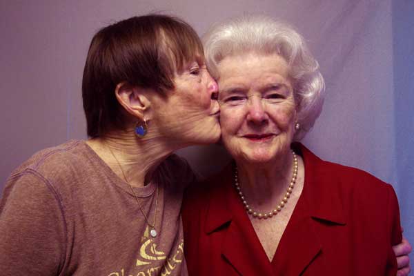Always Active, Perfectly Coiffed: Dorothea Angela McElduff, 86 1 Photo courtesy of StoryCorps Pamela Wolff smooches Dorothea Angela McElduff, upon their 2010 participation in the StoryCorps project.