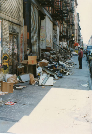 Ludlow St. in 1990. Today, the ultra-exclusive Soho House is planning to open up a new club on the block.   Photo by Clayton Patterson 