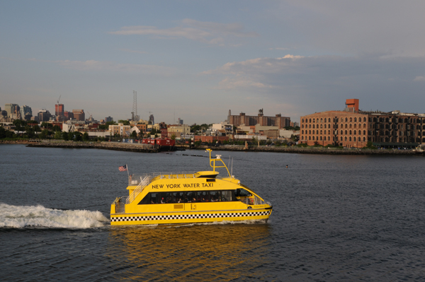 New York Water Taxi provides free ferry service between Lower Manhattan and the Ikea store in Brooklyn, passing some of the historic warehouses that line the Brooklyn shoreline.