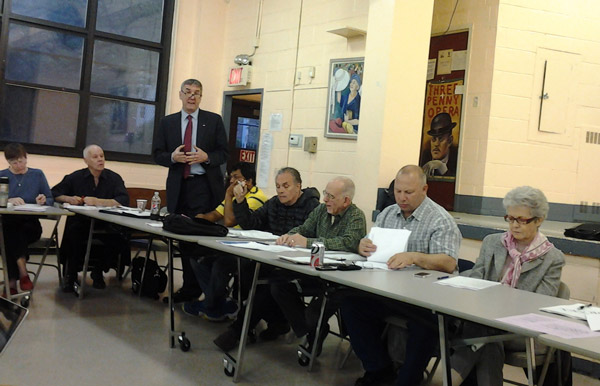 CB4 Mulls Nightlife vs. Quality of Life 3 Photo by Eileen Stukane CB4 Board Member John Sharp speaking to a concern about a restaurant’s expansion and the general proliferation of bars in the community.