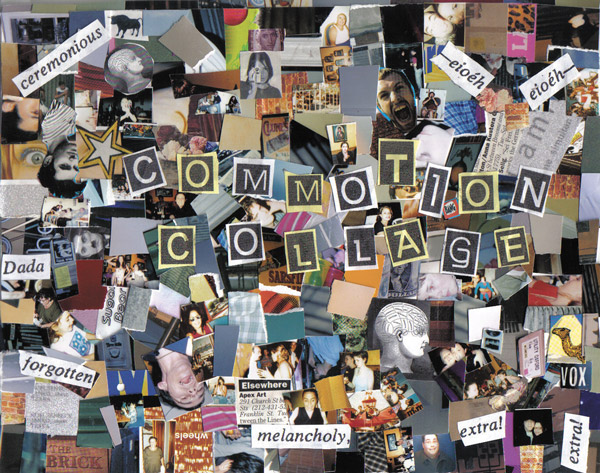 Image courtesy of Roger Nasser Director Roger Nasser’s “Commotion Collage” appropriates elements from the Dadaist simultaneous poem. 