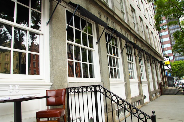 The Trading Post, a new restaurant on John St. hopes top open an outdoor cafe in this space. Downtown Express photo by Yoon Seo Nam