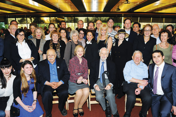 Relatives of David and Jacob Kestenbaum at the opening of  “Against the Odds: American Jews & the Rescue of Europe’s Refugees 1933-1941.”