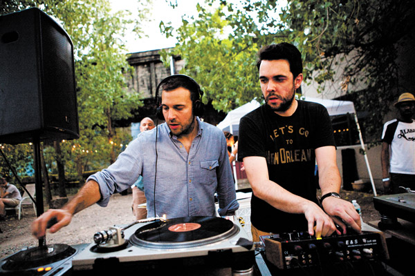 Bleep-Bloops: New York’s Groovy Dance Music Shows 3 Photo courtesy of the artists Mister Saturday Night: Eamon Harkin (right) and Justin Carter, in the process of turning up.