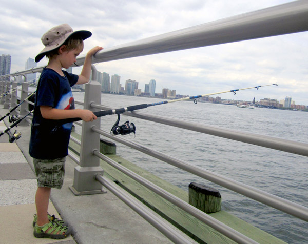 To Go Fish and Get Fit, ‘Trust’ the Hudson 2 HRPT provides the rod, reel, bait and instruction — Sun., 1-5, on Pier 63 (at W. 23rd St.).