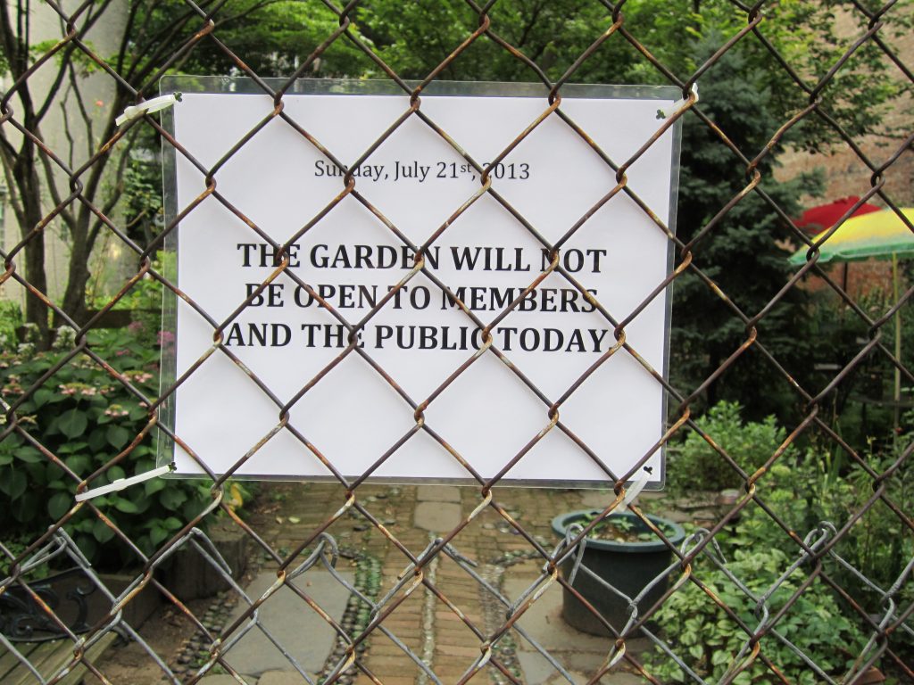 garden sign