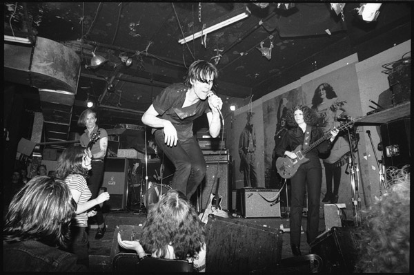 Photo by Roberta Bayley The Cramps playing at CBGB. 