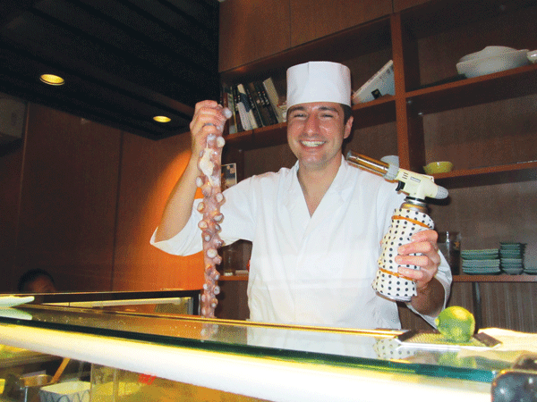Photo by Lincoln Anderson Chef David Bouhadana is sparking excitement about traditional-style Japanese sushi.