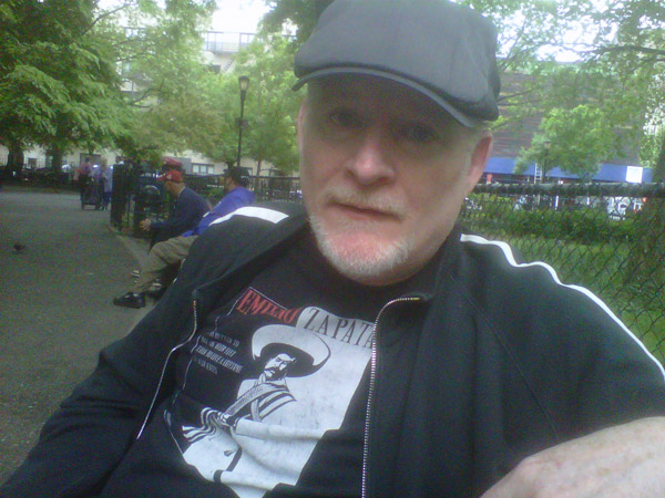 Photo by Jack Brown T.J. English in Tompkins Square Park.