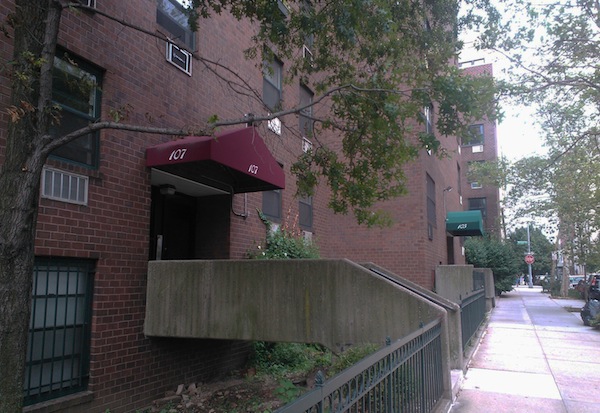 The simply designed, low-rise West Village Houses were built where the city had hoped to build new towers.  Photo by Clarissa-Jan Lim 