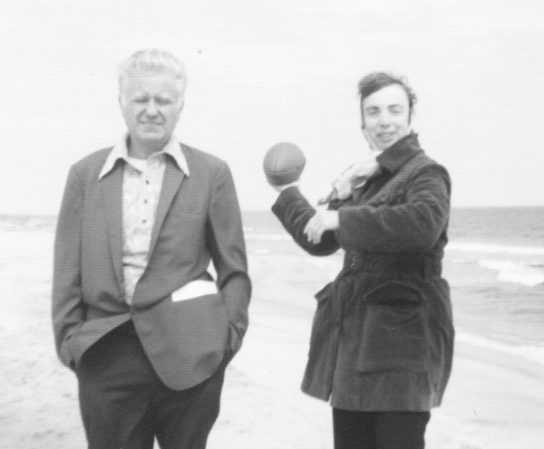 With her husband, Herman, on the beach in Southampton in autumn 1975, Sophie Gerson showed her winning form.