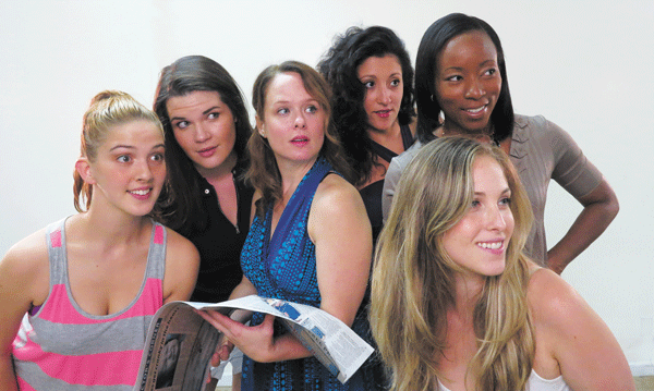 'Wives' Eavesdrops on Bronx Bombers' Better Halves 1 Photo by Jonathan Slaff L-R: Eliza Simpson, McKenna Fox, Jennifer Laine Williams, Cristina Marie, Chudney Sykes and Samanthan Strelitz are the “Yankee Wives.”