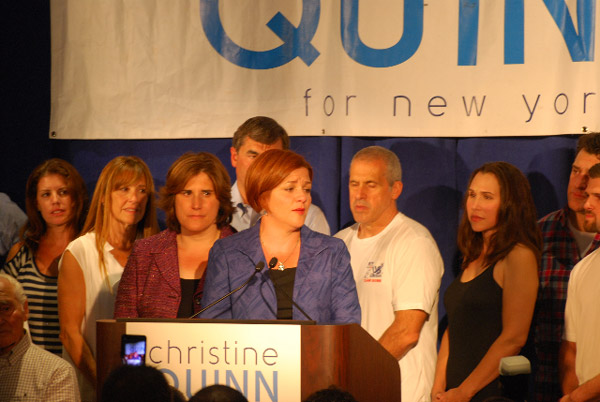 De Blasio First in Democratic Primary, Quinn a Distant Third 4 Photo by Winnie McCroy Despite numerous endorsements (Chelsea Now’s among them), Christine Quinn was unable to shake her image as a pro-business candidate who orchestrated the overthrow of term limits.