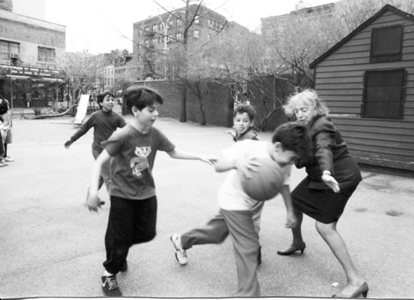 Sophie Gerson didn’t need Air Jordans to play some mean defense, as seen in this 1993 photo from when she was on the community school board.