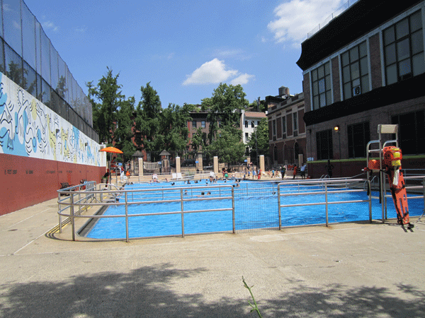 Photo by The Villager The free outdoor pool at the Tony Dapolito Recreation Center will be open for less than two more weeks, and will close on Sept. 2, so get your swims in now!