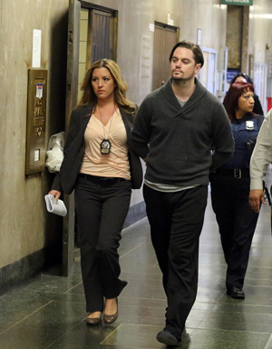 Photo by Jefferson Siegel Nicholas Brooks being walked into Manhattan Criminal Court earlier this year on May 6. This Monday, he was sentenced to 25 years to life in the murder of his girlfriend at Soho House almost three years ago. 