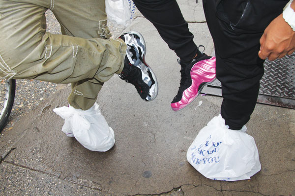bags over shoes