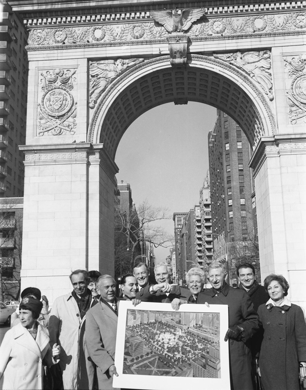 1968 Redesign of Washington Square Park.  NYC PARKS DEPARTMENT