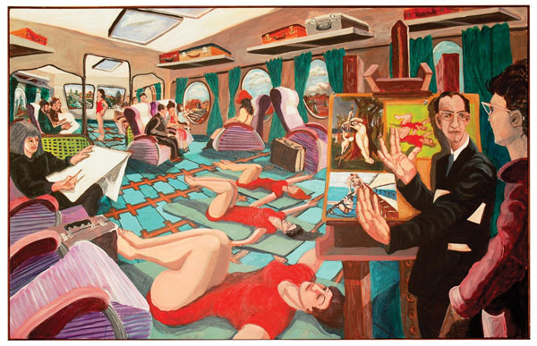 Image courtesy of the artist and Hudson Guild Gallery Eve Le Ber’s “The Art Train” is on view through Nov. 5, as part of Hudson Guild’s “8 Women, 8 Singular Voices” exhibit.