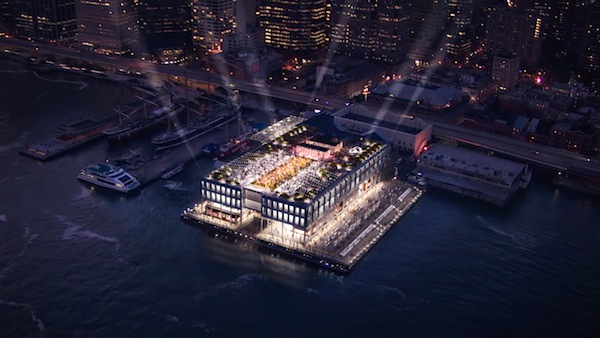 Rendering of the new Pier 17. Image courtesy of the Howard Hughes Corp.