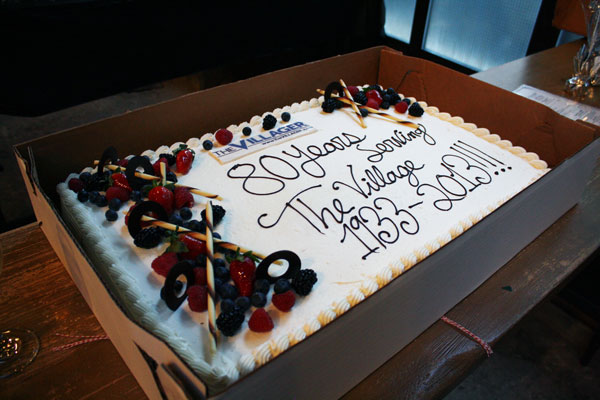 Happy 80th Birthday, Villager! 2 Photo by Michael Shirey The Villager: Good enough to eat, but more fun to read.